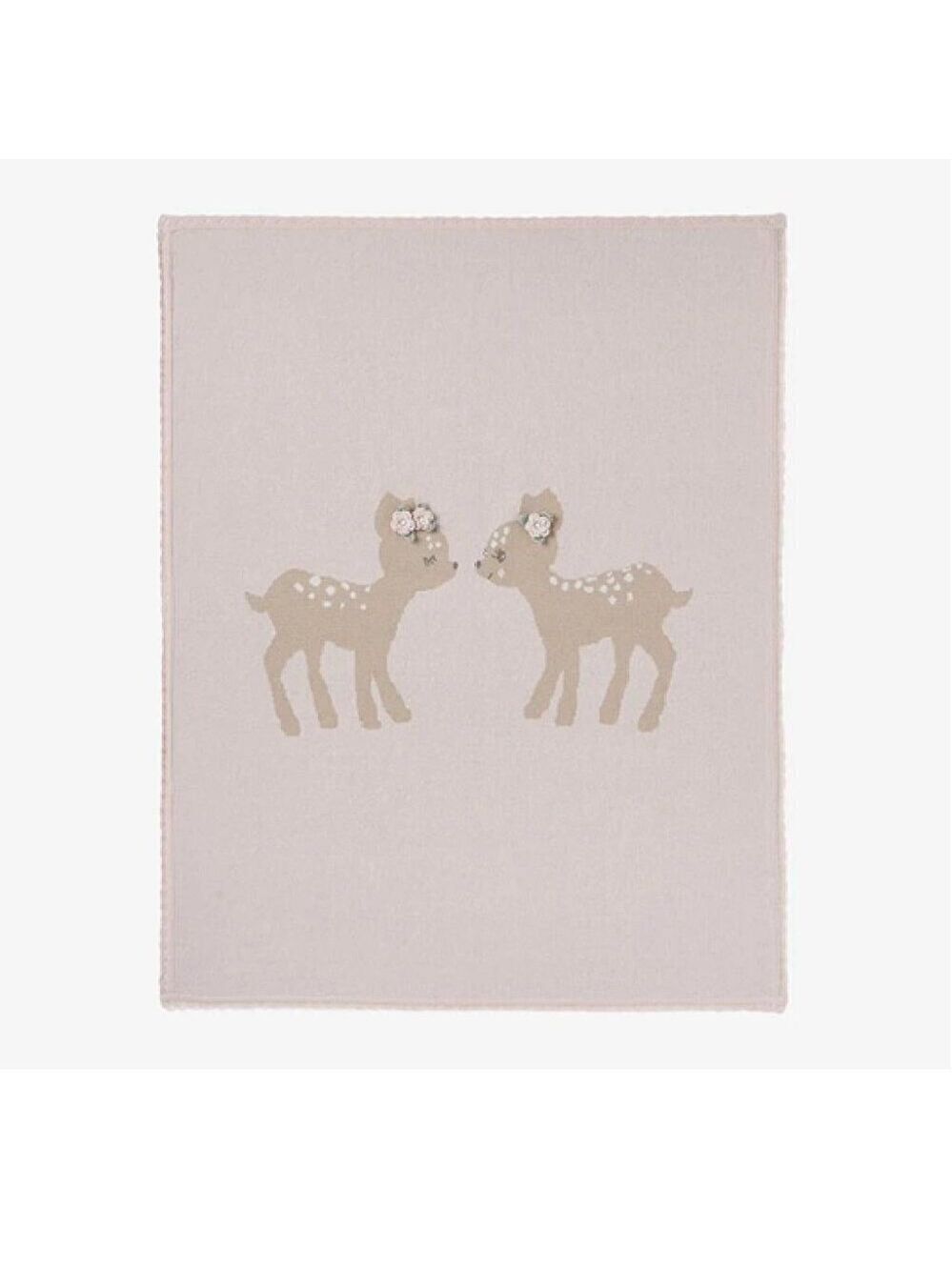 Elegant Baby Fawn Knit Baby Blanket